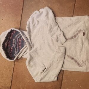 Roxy Wmns M Grey Sweatshirt with Patterned Trim